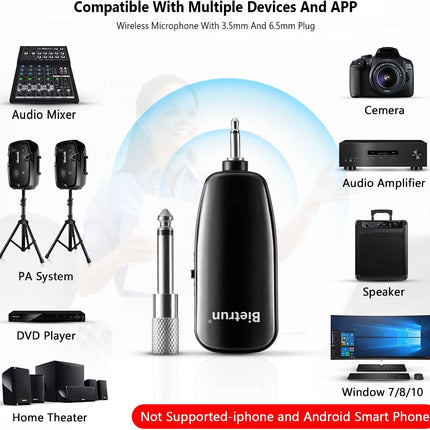 UHF Wireless Headset Microphone System with 160 ft Range
