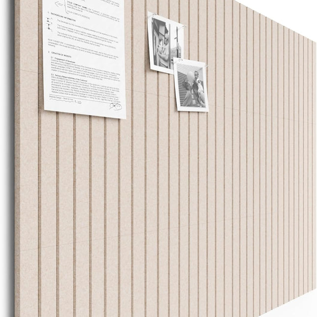 Large Oatmeal Felt Bulletin Board Tiles - 48 x 36 Inch Cork Board Alternative, 12-Pack