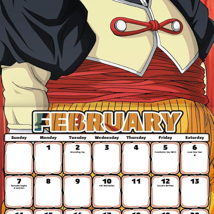 2027 Action Anime Wall Calendar