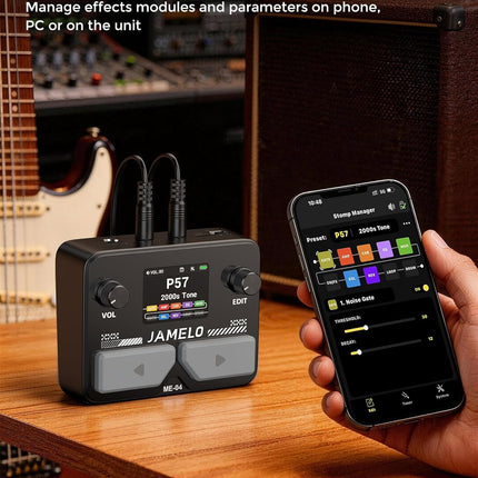 Pocket Guitar Multi Effects Pedal in Black