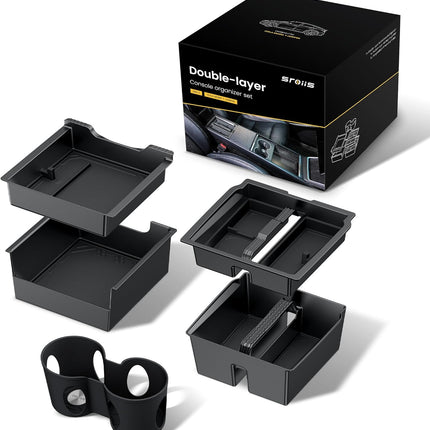 HomeChef ChefDelHogar Sroiis® Gen 2 Double-Layer Center Console Organizer Set — Kitchen & Home