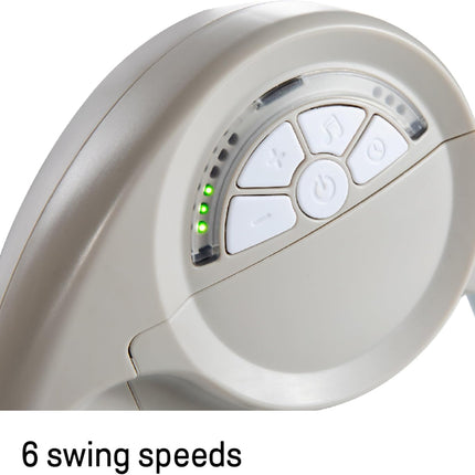 Compact Portable 6-Speed Plush Baby Swing with Music