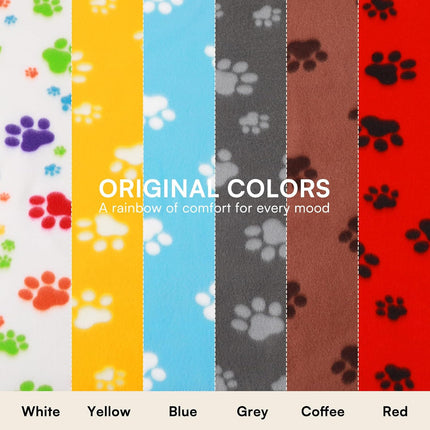 PawHaven RefugioPata LINENLUX Cute Dog Blanket for Small Medium Dogs 6-Pack Soft Stretchy Fleece — Pet Supplies