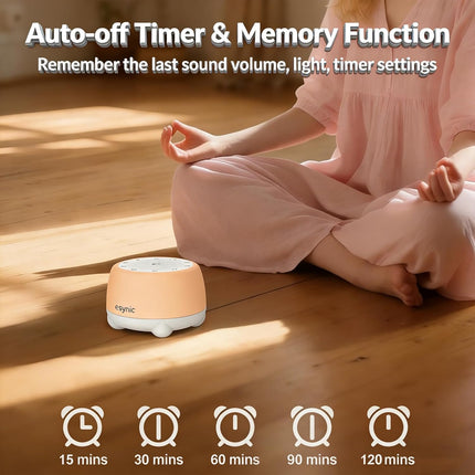 Rechargeable Tibetan Singing Bowl White Noise Machine with Night Light
