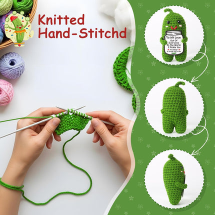 Romantic Crochet Pickle Plush Figure Gift