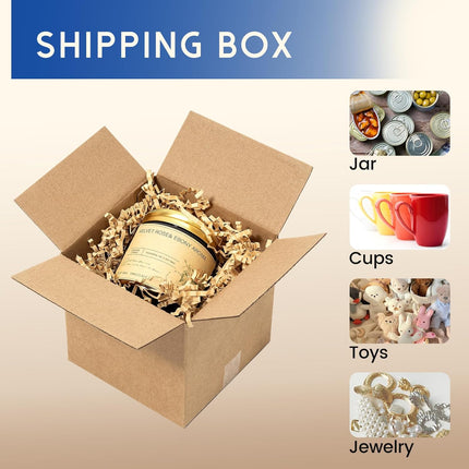 4 x 4 x 4 Inch Brown Corrugated Shipping Boxes, 50 Pack