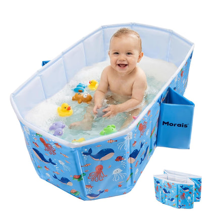 Collapsible Portable Baby Bathtub for 12 Months+