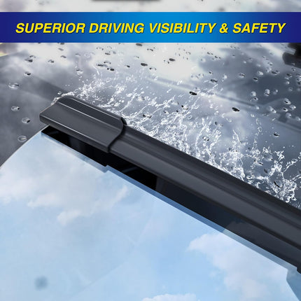 Isolate 2-in-1 Water Repellent Windshield Wiper Blades - 3 Pieces