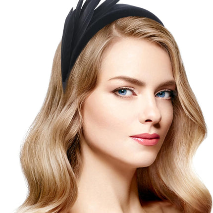 Vintage 1920s-Style Feather Headband for Cocktail Looks