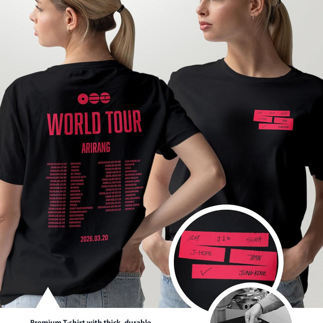 Arirang World Tour Seven Members Graphic T-Shirt