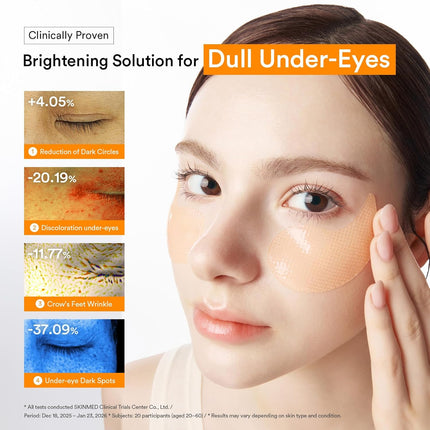 PDRN Retinal Hydrogel Eye Patches for Dark Circles, Puffiness and Fine Lines, 60 Count