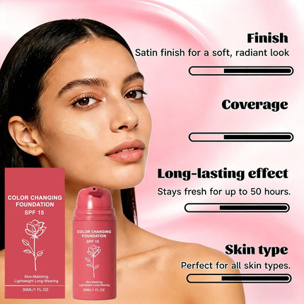 GlowEssence EsenciaLuz Korean Color Changing Foundation, Foundation For Mature Skin — Beauty & Self-Care