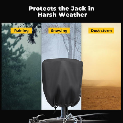 Universal 600D Electric Tongue Jack Cover for Trailer RV