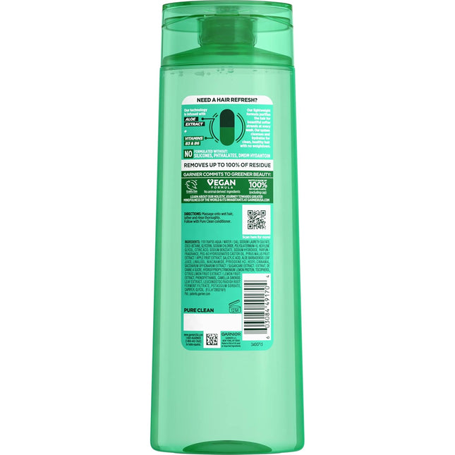 Fructis Pure Clean Purifying Shampoo, Silicone-Free, 12.5 Fl Oz — Beauty & Self-Care