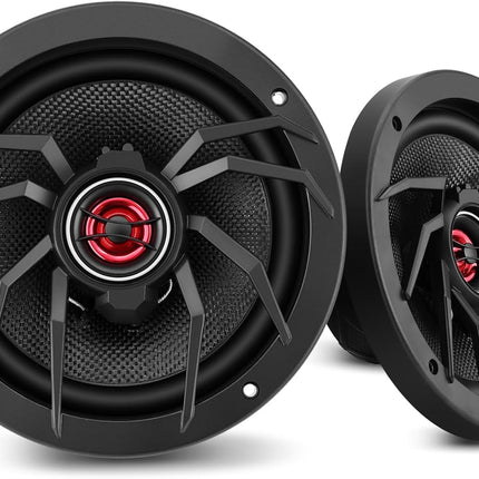 6.5-Inch Coaxial Car Speakers, 1000W Max Power, 250W RMS, 4 Ohm, Pair