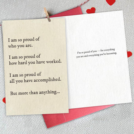 Heartfelt Proud of You Congratulations Greeting Card