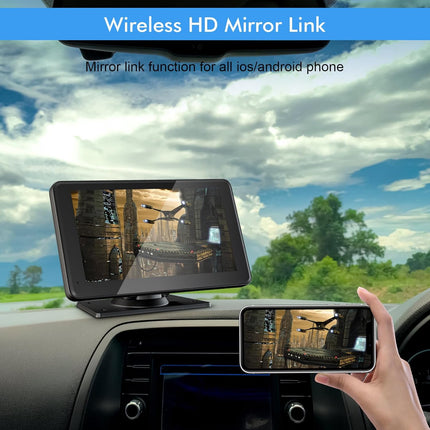 7-Inch HD Portable Wireless Touch Screen Car Stereo Receiver