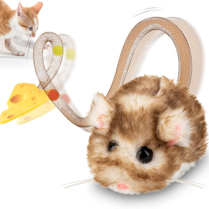 Interactive 360° Rolling Cat Toy with Squeak