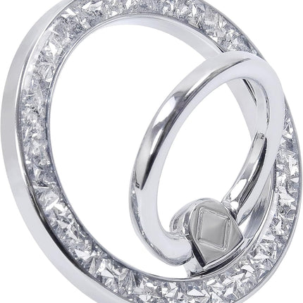Magnetic Phone Ring Grip Holder Stand - Silver
