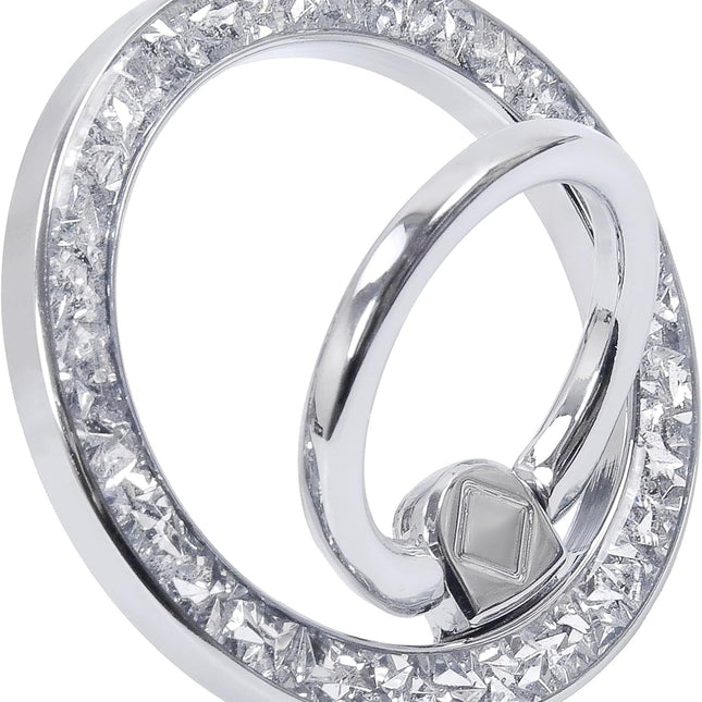 Magnetic Phone Ring Grip Holder Stand - Silver