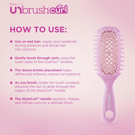 UNbrush Curl Defining Brush - Pink Clouds
