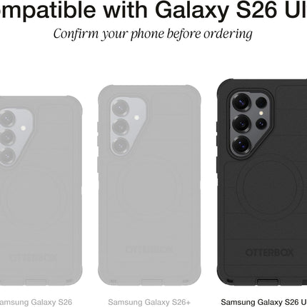 S26 Ultra Slim Tough Protective Case - Black