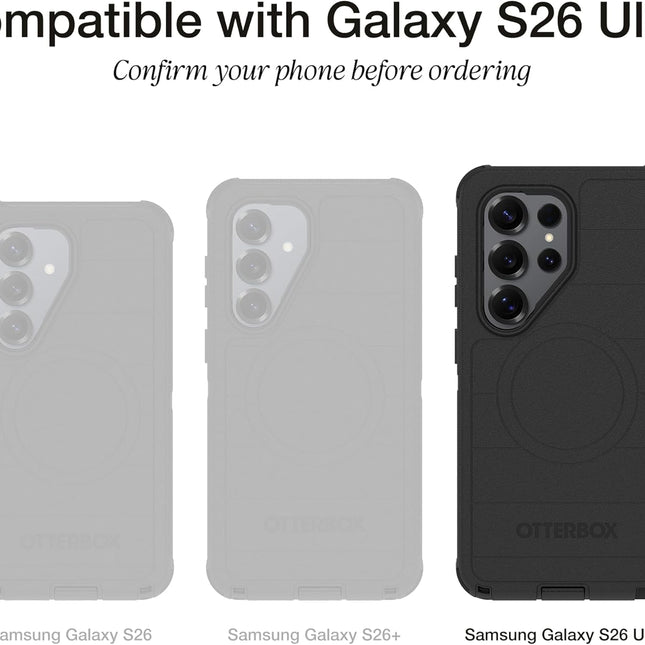 S26 Ultra Slim Tough Protective Case - Black