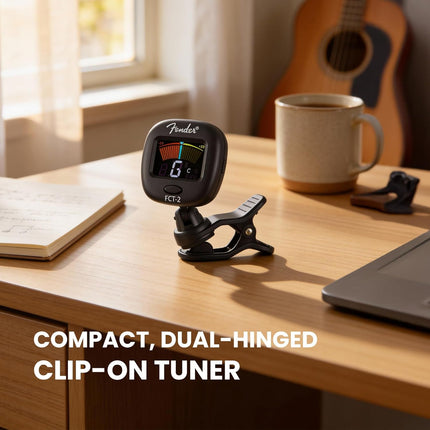 Professional Multi-Instrument Clip-On Tuner for Guitar, Bass, Ukulele, and Violin