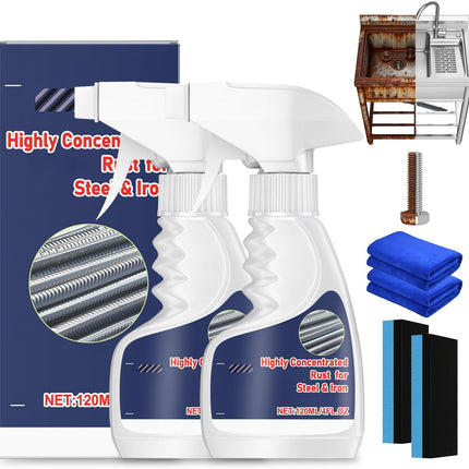 2-Piece Highly Concentrated Rust Remover for Metal