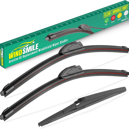 26/16/12 in All-Weather Front and Rear Wiper Blades, 3 Pack