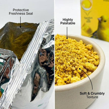 2-Piece 1 kg Canary Egg Breeding Food