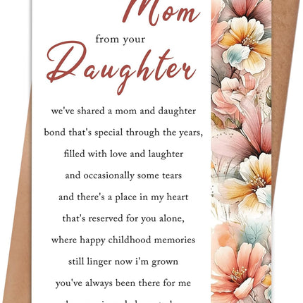 Mother's Day Greeting Card for Mom from Daughter