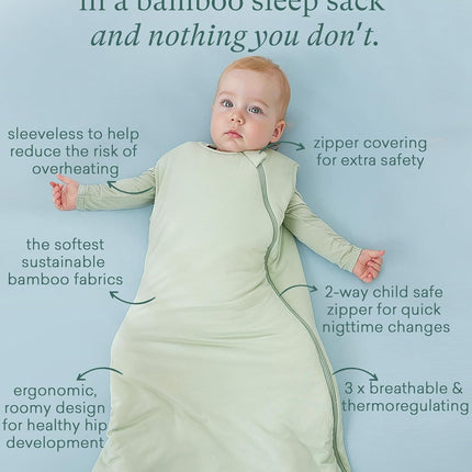 LittleNest NidoPequeño PurComfy Supersoft Sleep Sack 1.0 TOG, Premium Bamboo Viscose Baby Sleeping — Baby & Toddler