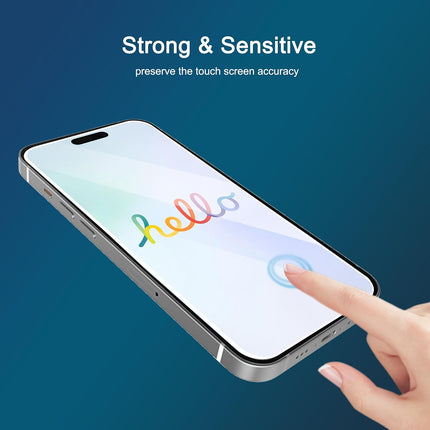 Tempered Glass Screen Protector for iPhone 16, 15, and 15 Pro 6.1 Inch - 3 Pack