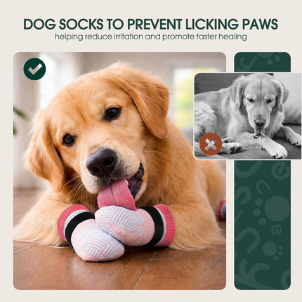 Anti-Slip Dog Socks to Help Prevent Paw Licking