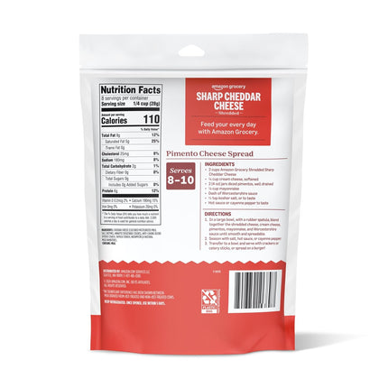 Grocery, Sharp Cheddar Cheese, Shredded — Home & Lifestyle