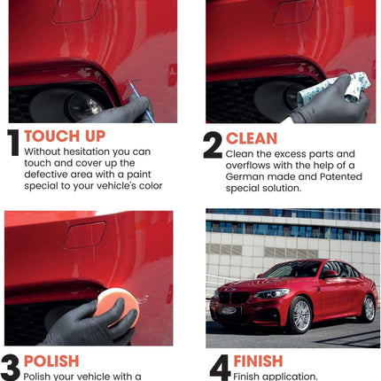 Eminent White Pearl (085) Touch Up Paint Scratch and Chip Repair Kit - Plus Pack
