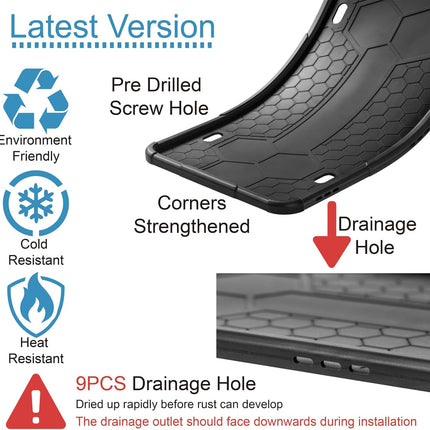 2-Pack Premium Matte Black Silicone License Plate Frames