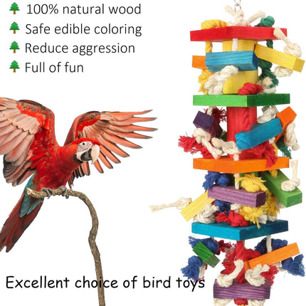 Extra Large Parrot Toys for Large Birds