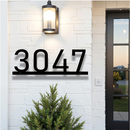 SourceToHome FuenteACasa House Numbers for Outside, Personalized Metal House Number Sign — Home & Lifestyle