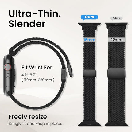 Slim Stretchy Band Compatible with Apple Watch Bands 40mm 41mm 42mm 38mm — Home & Lifestyle