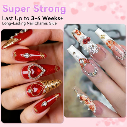 Rhinestone Gel Nail Glue for Charms, Gems & 3D Nail Art, 30ML