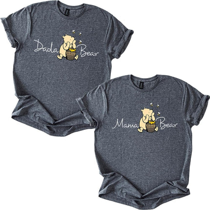 SourceToHome FuenteACasa Mama Bear Dada Bear Tee T-Shirt Shirt Honey Bear Family Matching Unisex — Home & Lifestyle
