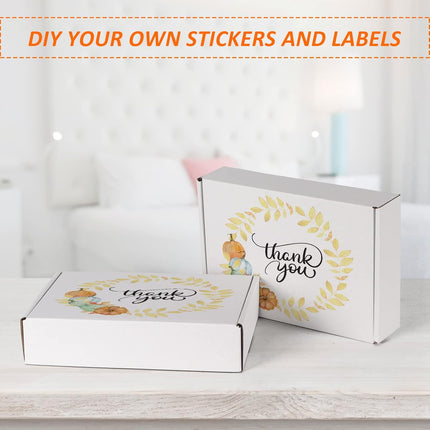9 x 6 x 2 Inch White Corrugated Literature Mailer Boxes, Set of 50