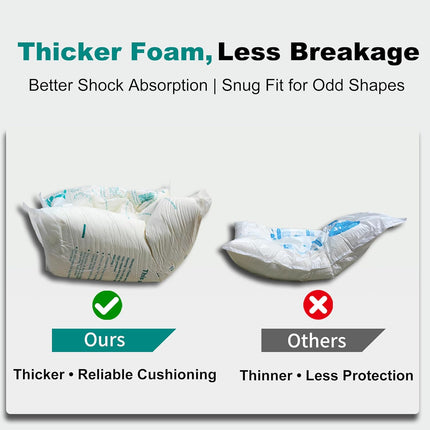 HomeChef ChefDelHogar 8 Pcs Expanding Packing Foam 13"x15", Protective Packaging Foam — Kitchen & Home
