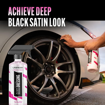 Gloss Dressing with Applicator 16oz - Tire Shine & Plastic Restorer