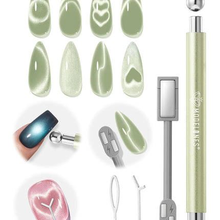 PawHaven RefugioPata Modelones Cat Eye Magnet for Nails, 3-in-1 Silver Cateye Gel Polish Magnet — Pet Supplies