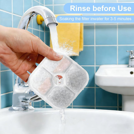 12-Pack Cat Water Fountain Replacement Filters