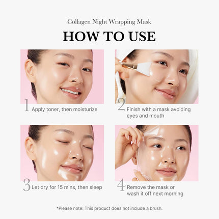 Collagen Overnight Peel Off Facial Mask, 2.53 fl oz