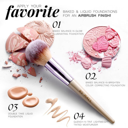 GlowEssence EsenciaLuz MALL Makeup Brush Set 18 Pcs Premium Synthetic Foundation Powder — Beauty & Self-Care